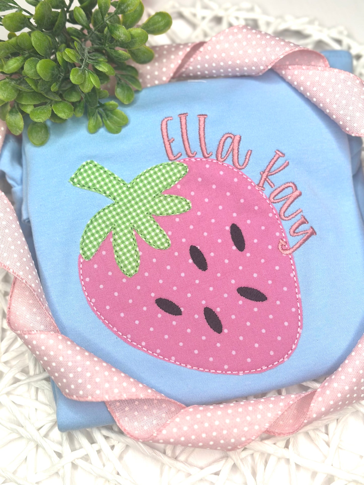 Girls Strawberry Shirt