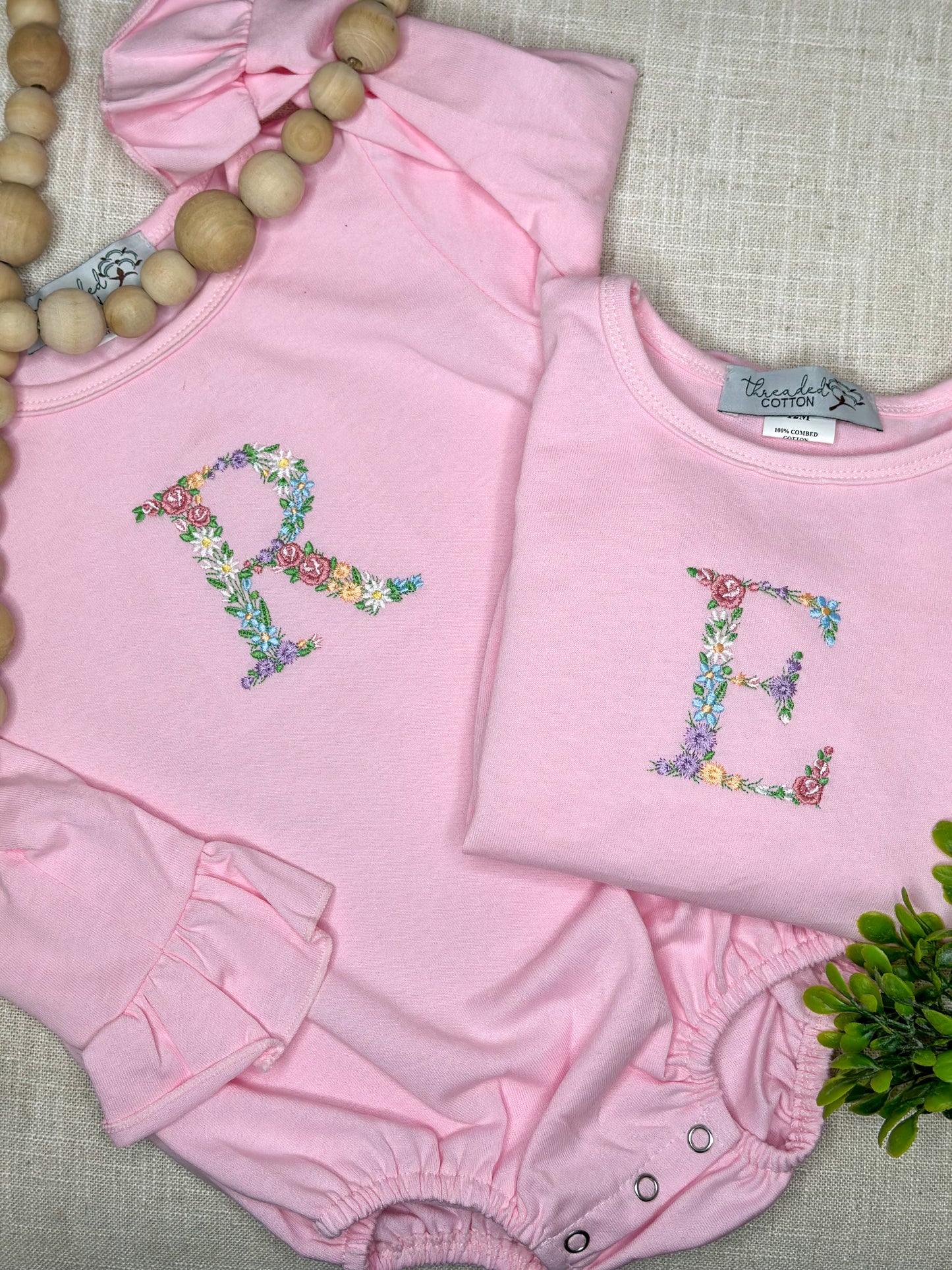 Floral Letter Bubbles