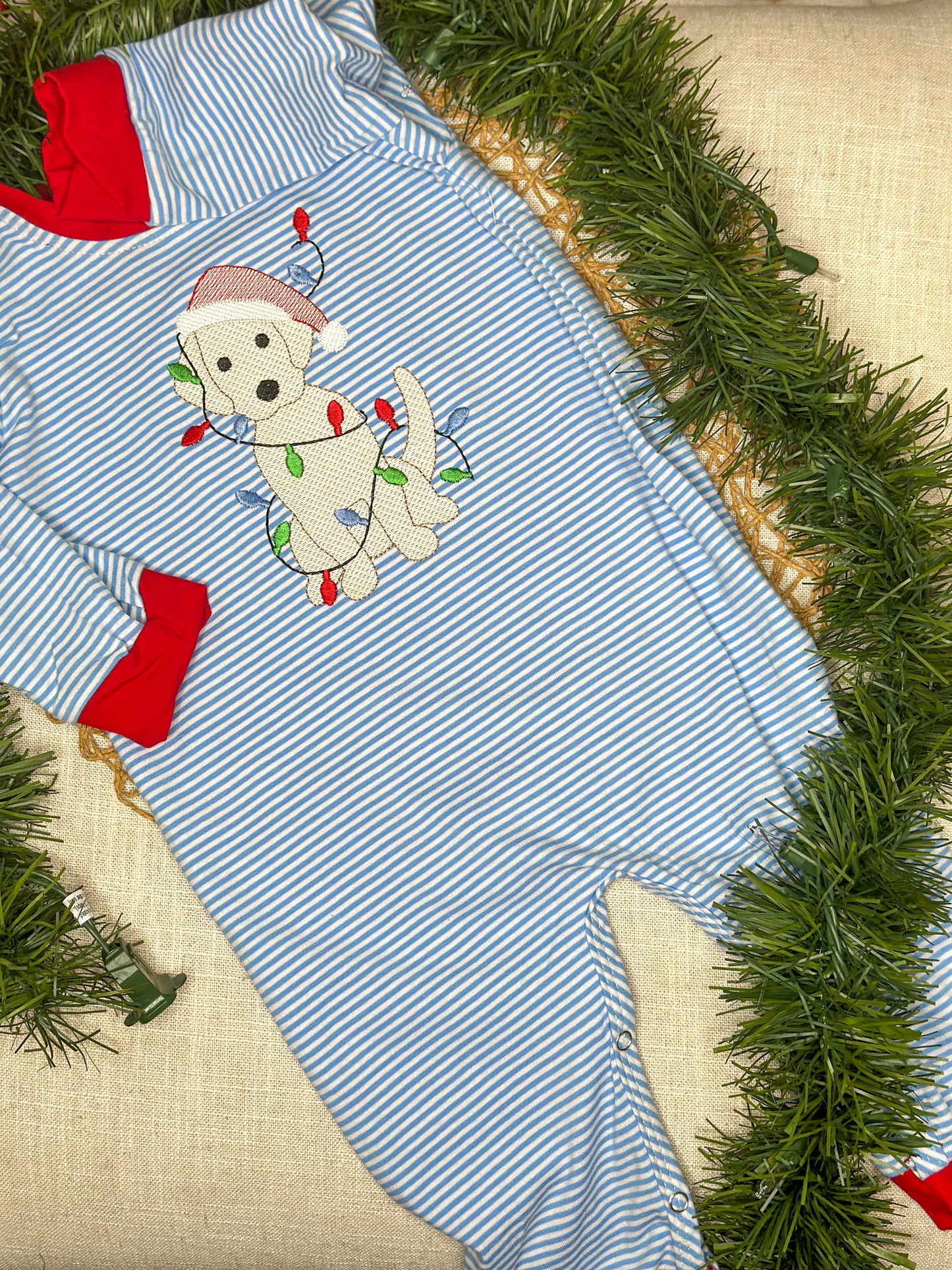 Christmas Puppy Romper