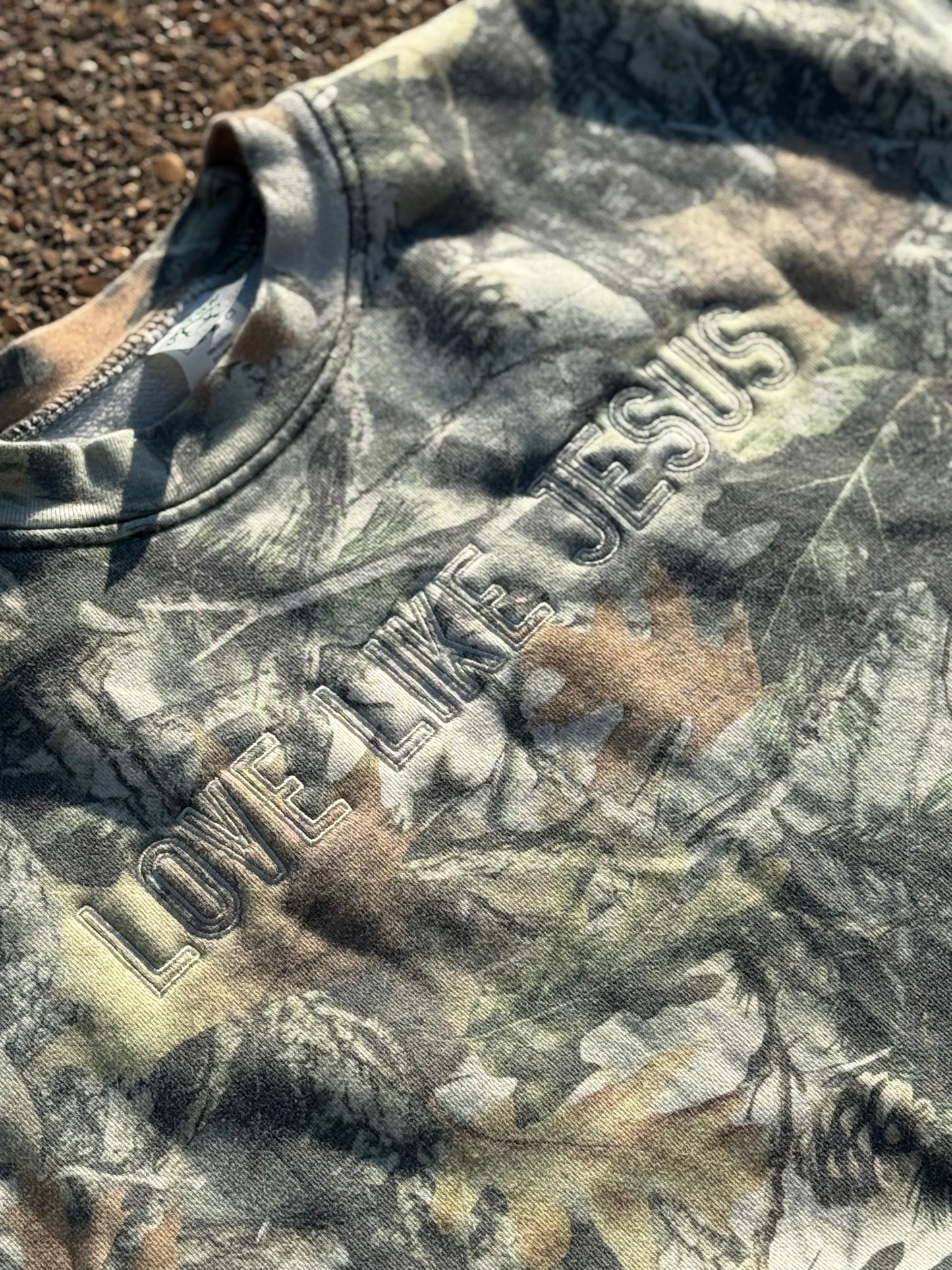 Camo “Love Like Jesus” Pullover