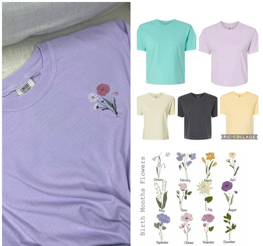 Birth Month Flower Tee
