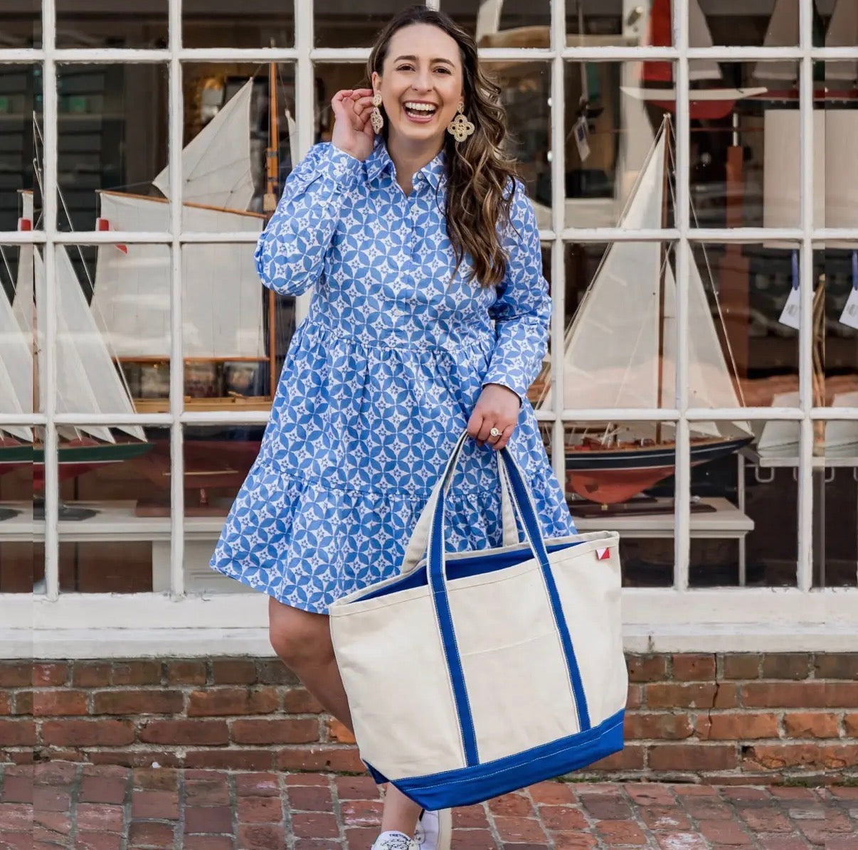 Striped Canvas Totes